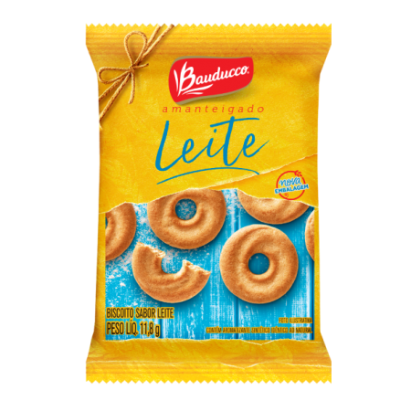Biscoito Bauducco Leite 11,8G