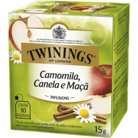 Chá Twinings Camomila, Canela e Maçã 15 G