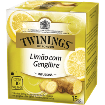 Chá Twinings Limão e Gengibre 15 G