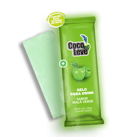 Gelo Côco Leve Maçã Verde 190 Gr