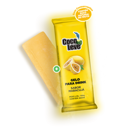 Gelo Côco Leve Maracujá 190 Gr