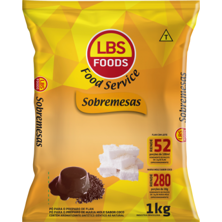 Flan Lbs Papaya Com Leite 1 Kg