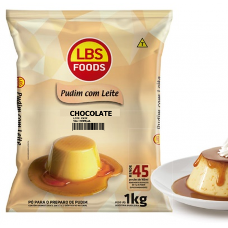 Pudim Lbs  Chocolate  1Kg